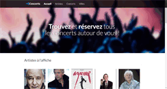Desktop Screenshot of concerts.fr