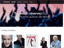 Tablet Screenshot of concerts.fr